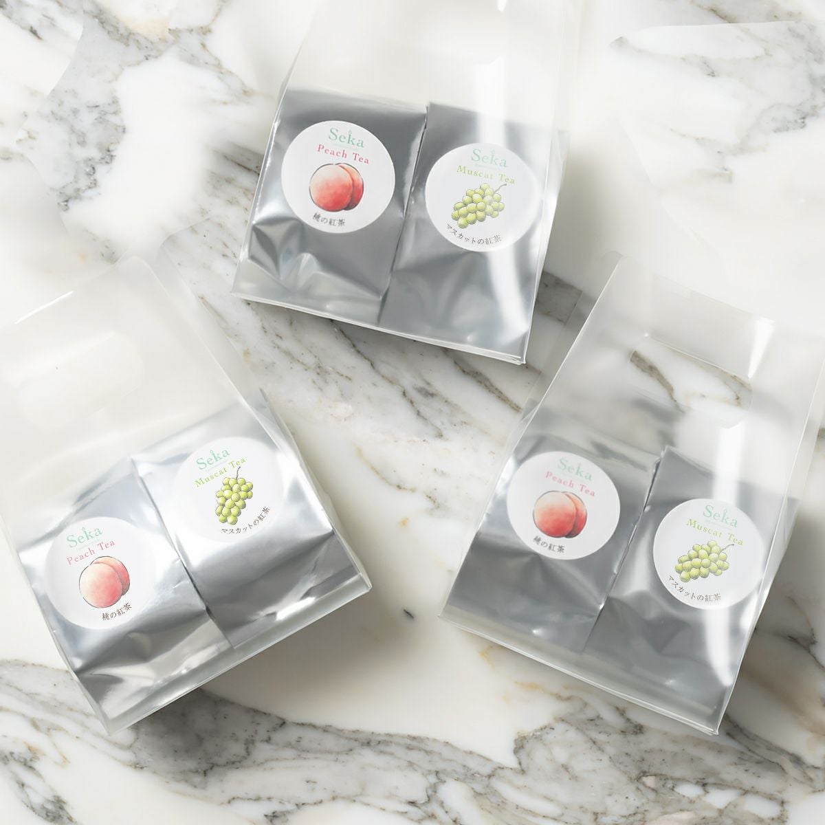 フルーツティー2種 [三角ティーバッグ計10個入り]（3点セット）