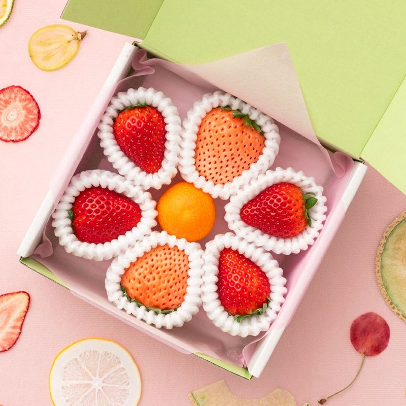 旬の国産紅白いちごの食べ比べと金柑のありがとうギフト