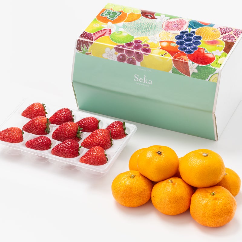 国産いちご（1パック）とみかん（8玉）