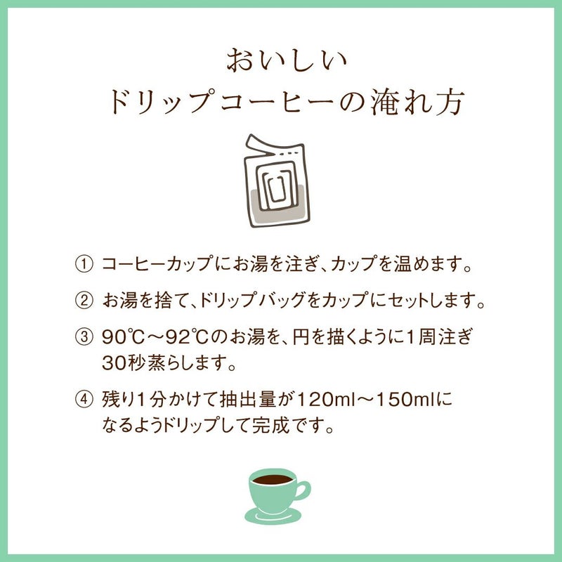 コーヒーの淹れ方カード