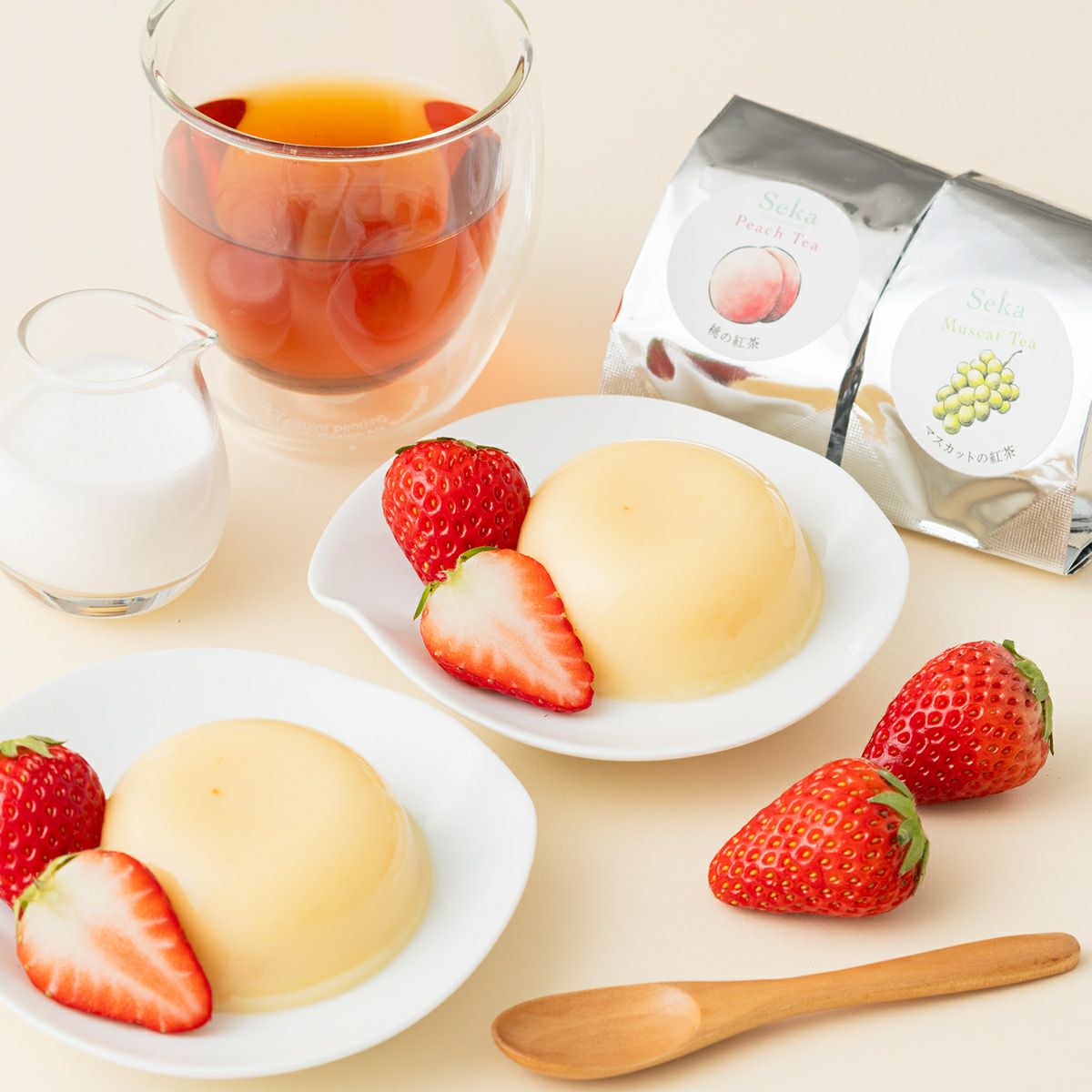 白桃プリンイメージ