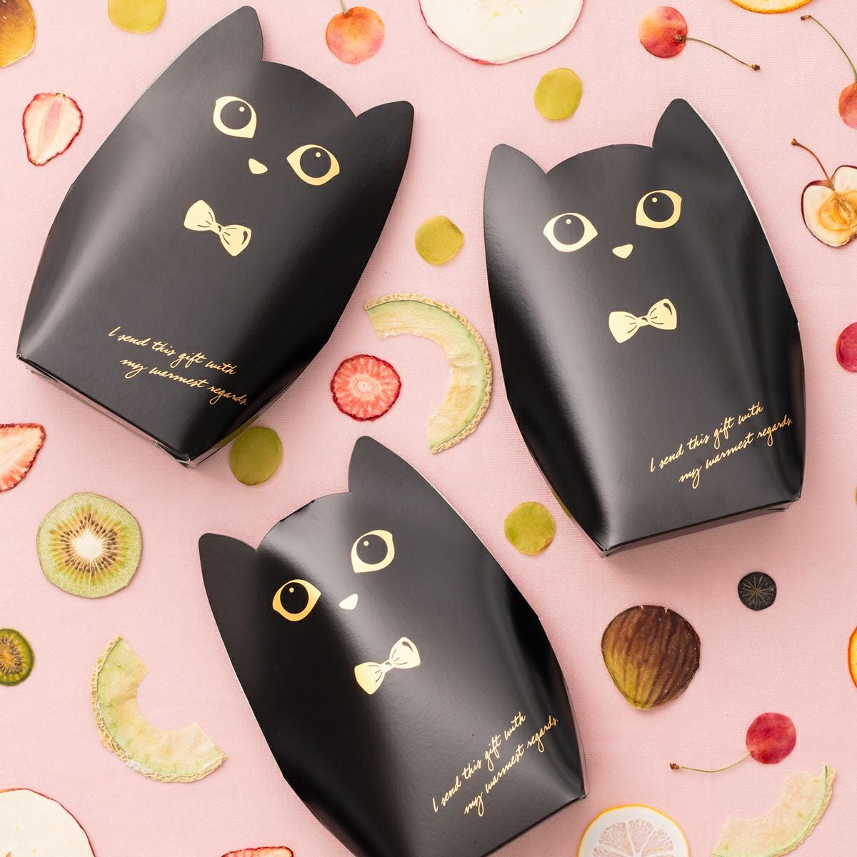  猫のフルーツティー2種 [三角ティーバッグ計10個入り]（3点セット）