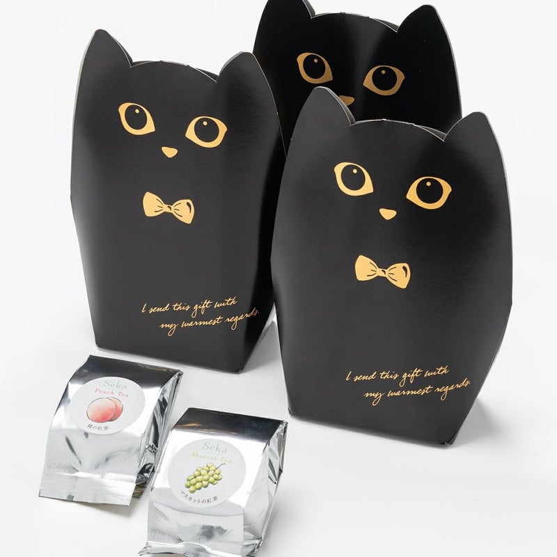  猫のフルーツティー2種 [三角ティーバッグ計10個入り]（3点セット）